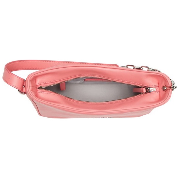 MARC JACOBS Handbag Tempo Baguette Shoulder Bag Pink Lemonade Silver Hardware - Picture 3 of 11